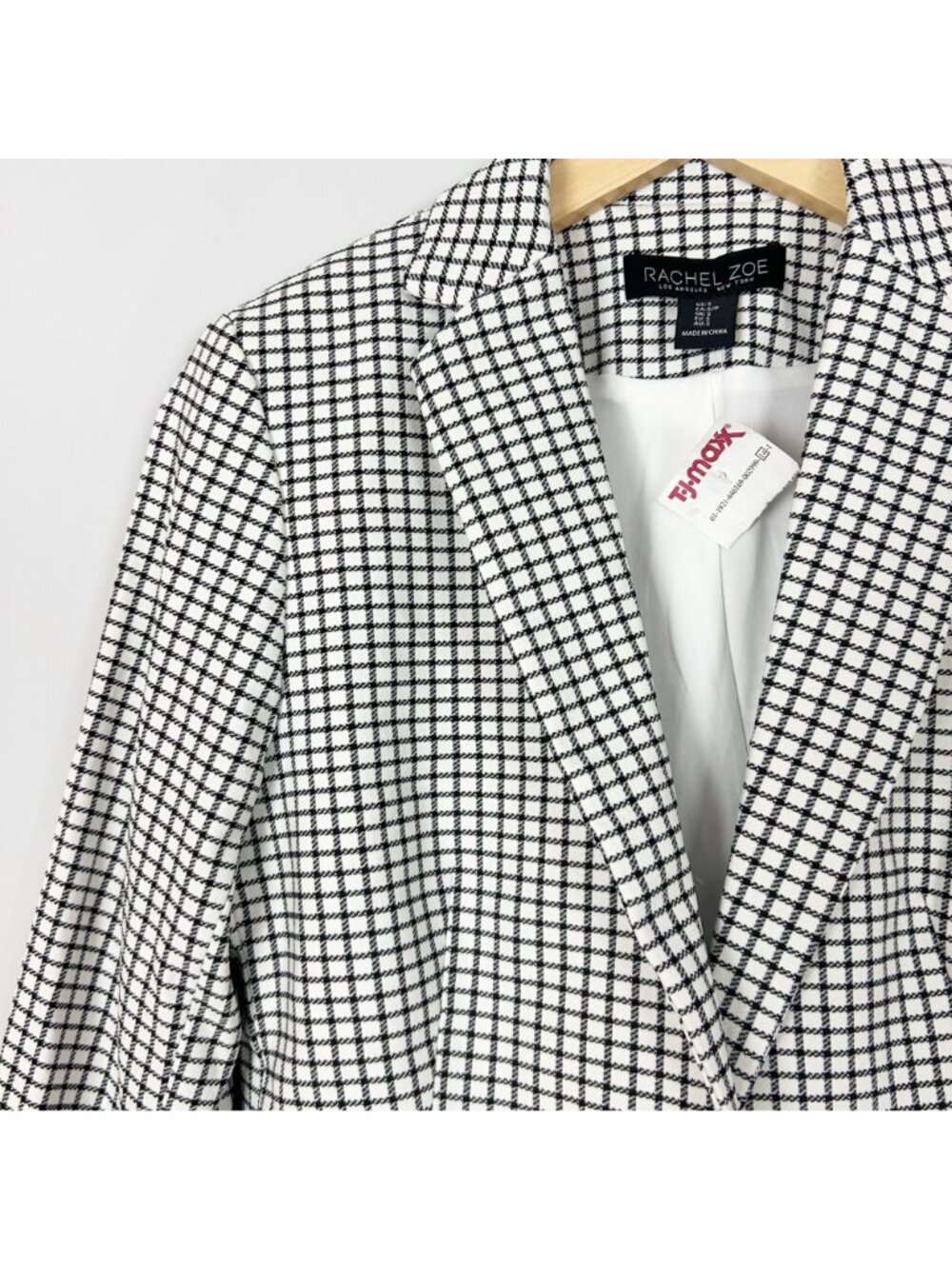 NEW Rachel Zoe Checkered Blazer Jacket Career Preppy Classic Size Small Women's - Picture 2 of 4